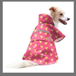 ♥️DELIFUR Large Dog Raincoat- Waterproof Dog Rain Poncho Adjustable Double Layer